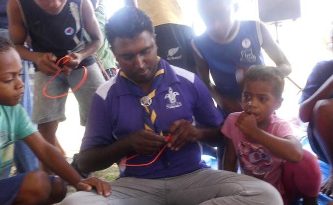 SHARING WITH SCOUTS
