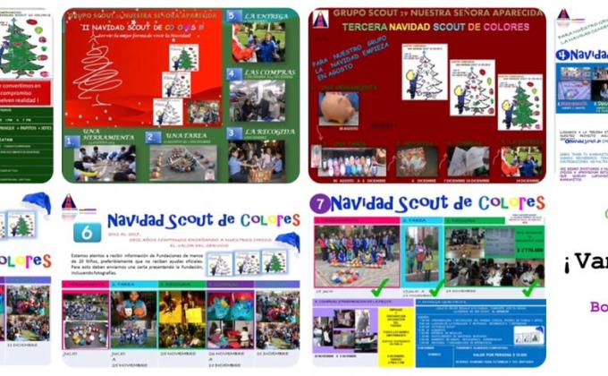 Navidad Scout De Colores