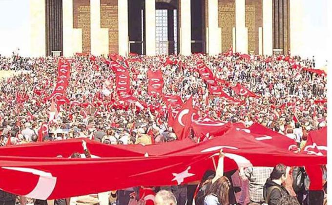 TRIBUTE TO FOUNDER OF REPUBLİC OF TURKEY on 60th anniversary of the event when he rested in peace in Moseleum ANITKABIR ın Ankara