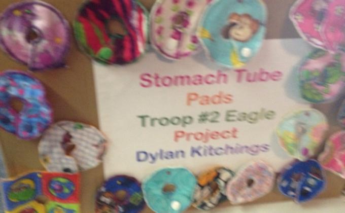 Stomach tube pads for kids 