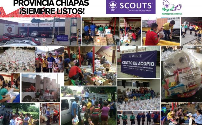 Centro de Acopio Scout + Cuerpo de Bomberos