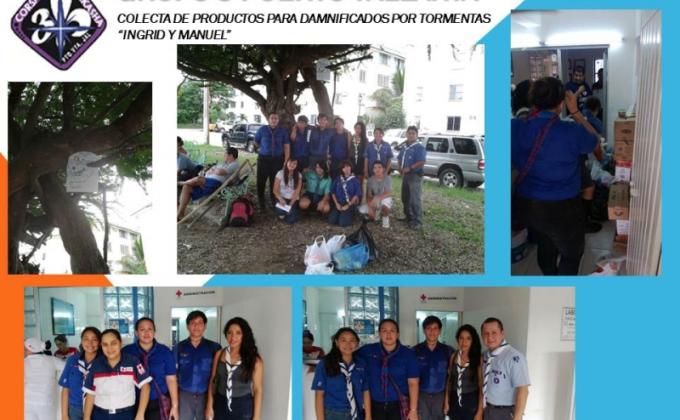 Colecta de productos para damnificados