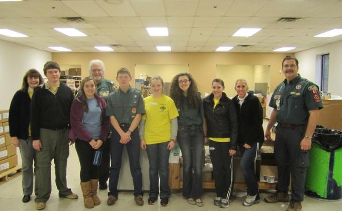 Crew 87 "Sorting and Packing Medical Supplies for Countries in Need"