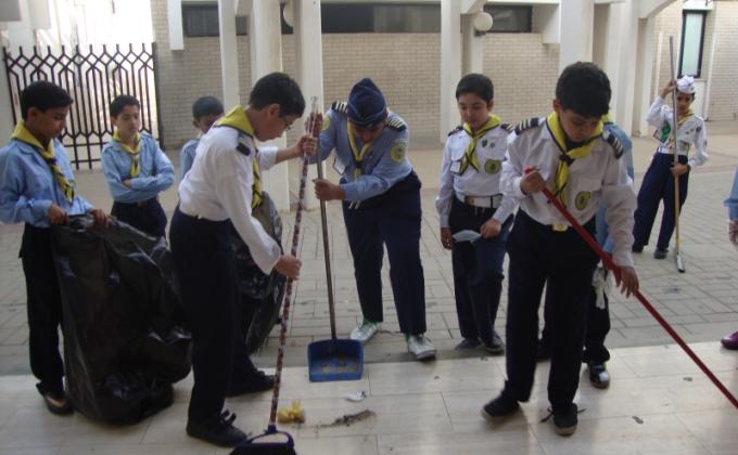 المشروع التطوعي ( حماية البيئة المدرسية )