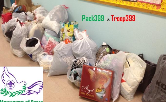 Scouting399 Drive: Coats, Blankets, Hygiene Kits for Syrian Refugee