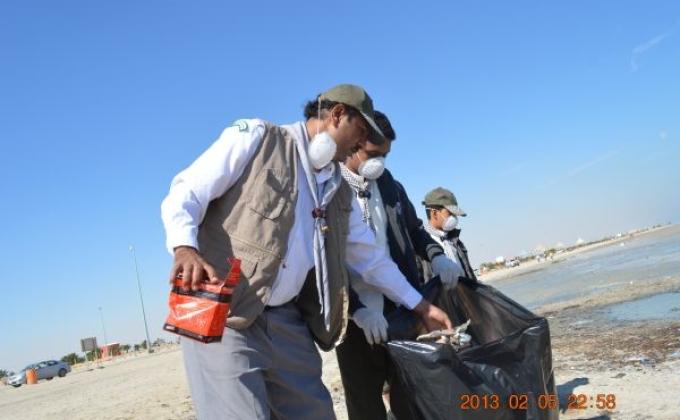 تنفذ المشروع الكشفي لنظافة البيئة و حمايتها المرحلة الخامسة بمحافظة الاحساء