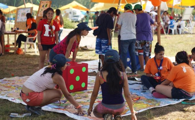 Mensajeros de la Paz en El Ágora del Jamboree Nacional