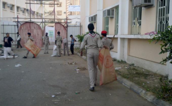 المشروع الكشفي لحمايه البيئة متوسطة مصعب بن عمير بالطائف