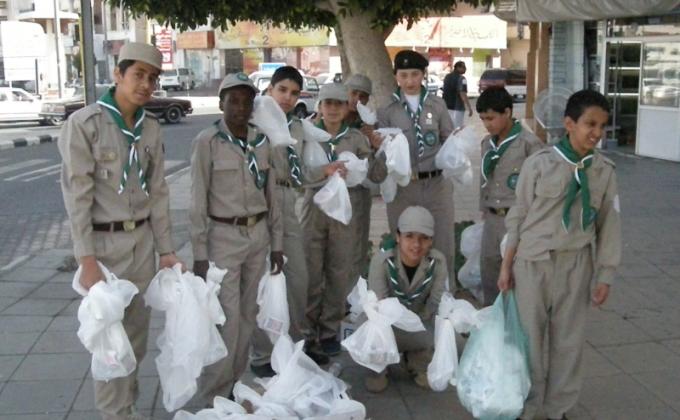 كشافة متوسطة الأنصار بالطائف في برنامج المحافظة على البيئة