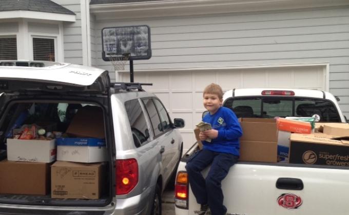 William's weekend for Backpack Buddies