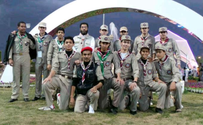 مشاركة كشافة ثانوية الأمير محمد في مهرجان الورد الطائفي التاسع 