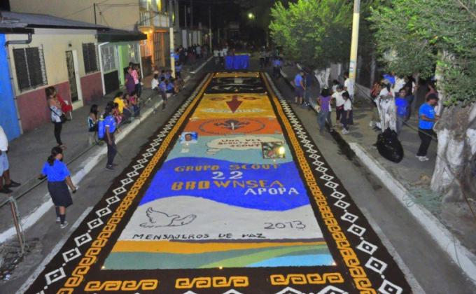 Alfombra para Santo Entierro