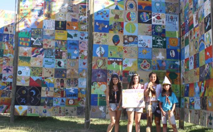 Mural de la Paz, Mensajes de Paz en el Jamboree Nacional