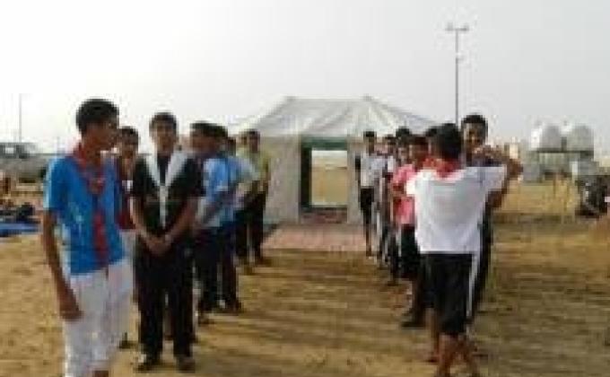 مشاركة كشافة ثانوية جحا بمخيم بعنوان(المركزالخلوي الكشفي الخامس) للمتقدم