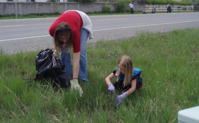 Troop 1206 Highway Trash Pick-up 