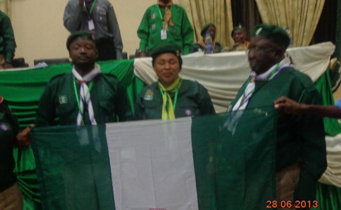 KADUNA STATE SCOUTS VISITED THE EMIR OF ZARIA'S PALACE ON MESSENGERS OF PEACE AWARENESS