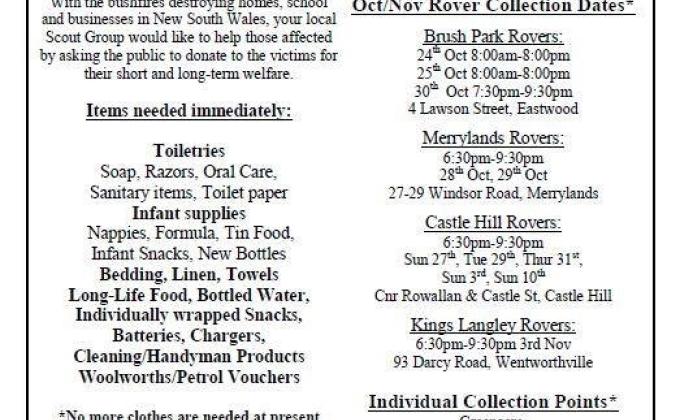 NSW Rovers Bushfire Appeal