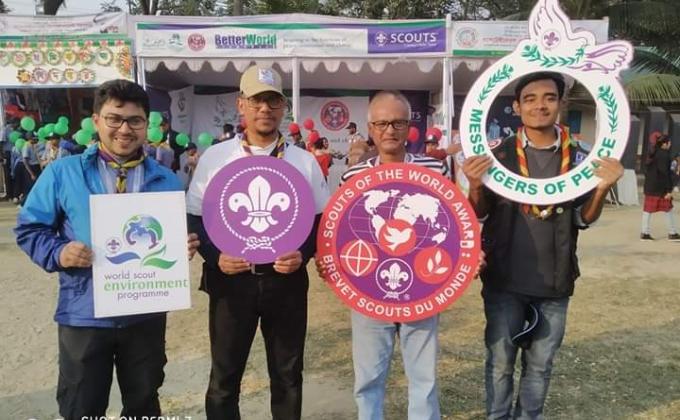 Messager of peace At 9th National cub campuree in Bangladesh