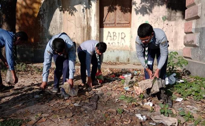 Cleaning our school