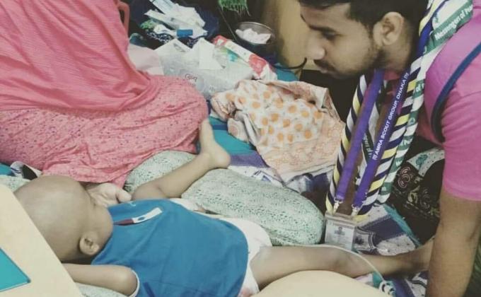 ক্যান্সার আক্রান শিশুদের সেবা প্রদান