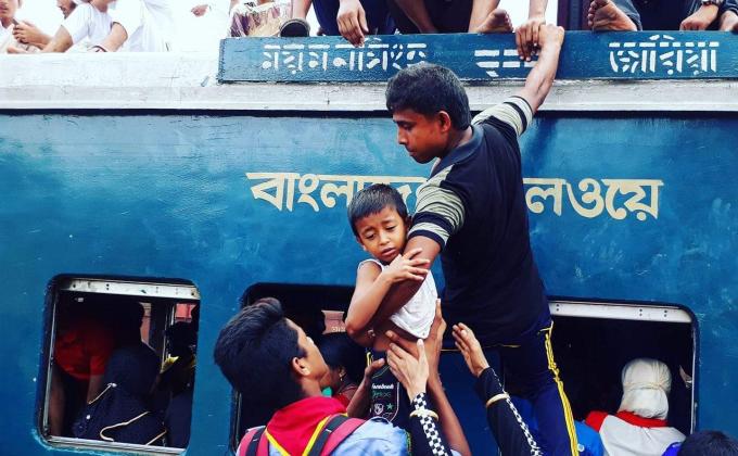 helping the passengers