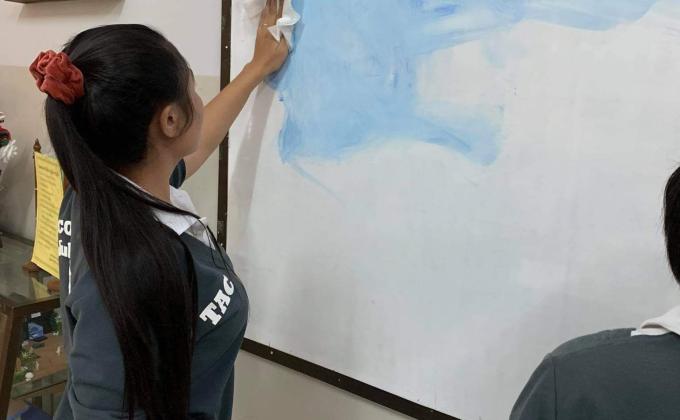 ทำความสะอาดกระดาน