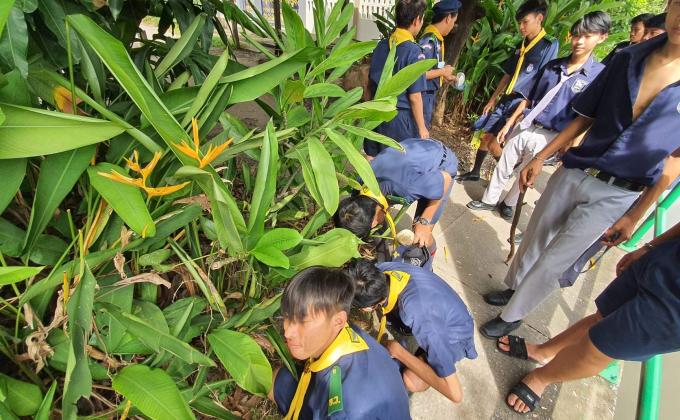 เก็บขยะ