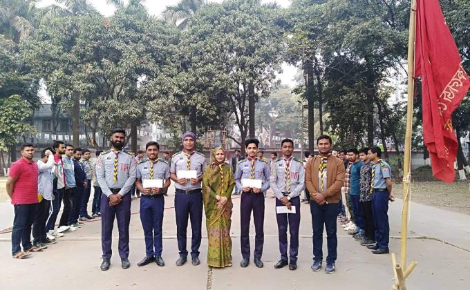 Weekly Crow Meeting Dhaka College Rover Scout Group