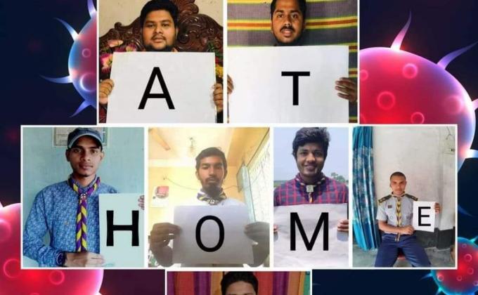 COVID -19, Dhaka College Rover Scout Group 