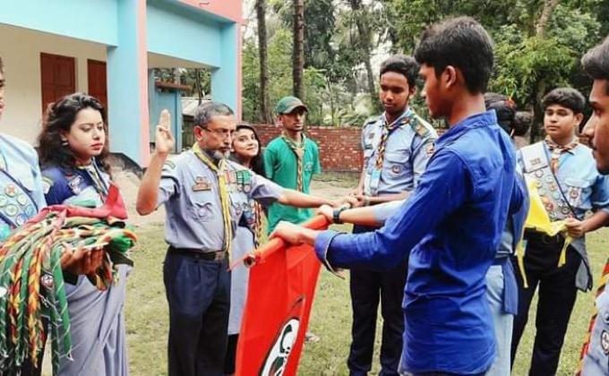 অগ্রণী মুক্ত রোভার গ্রুপ,ঝিনাইদহের দীক্ষা অনুষ্ঠান 