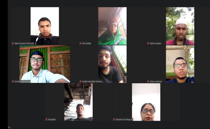 Online MoP activity by dhaka college rover scout group